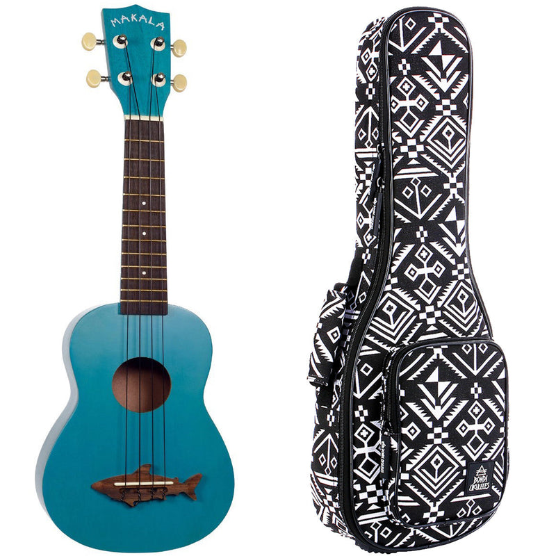 Makala Shark Mako Blue Soprano Ukulele