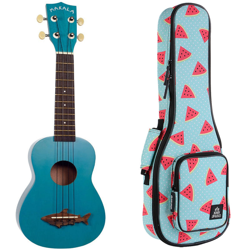 Makala Shark Mako Blue Soprano Ukulele