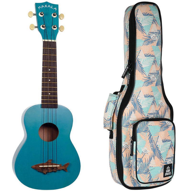 Makala Shark Mako Blue Soprano Ukulele