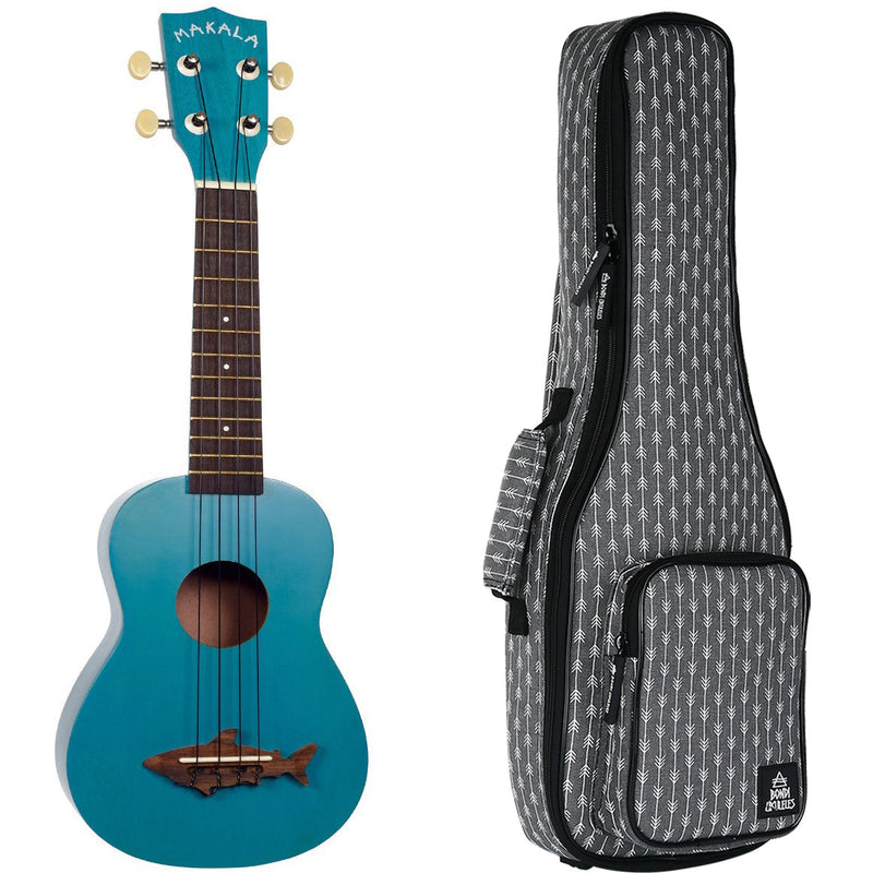 Makala Shark Mako Blue Soprano Ukulele