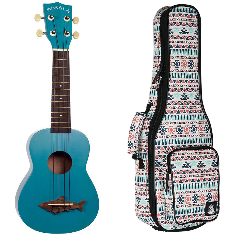 Makala Shark Mako Blue Soprano Ukulele