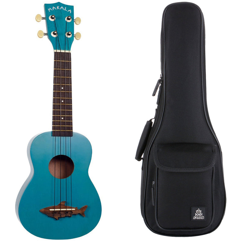 Makala Shark Mako Blue Soprano Ukulele