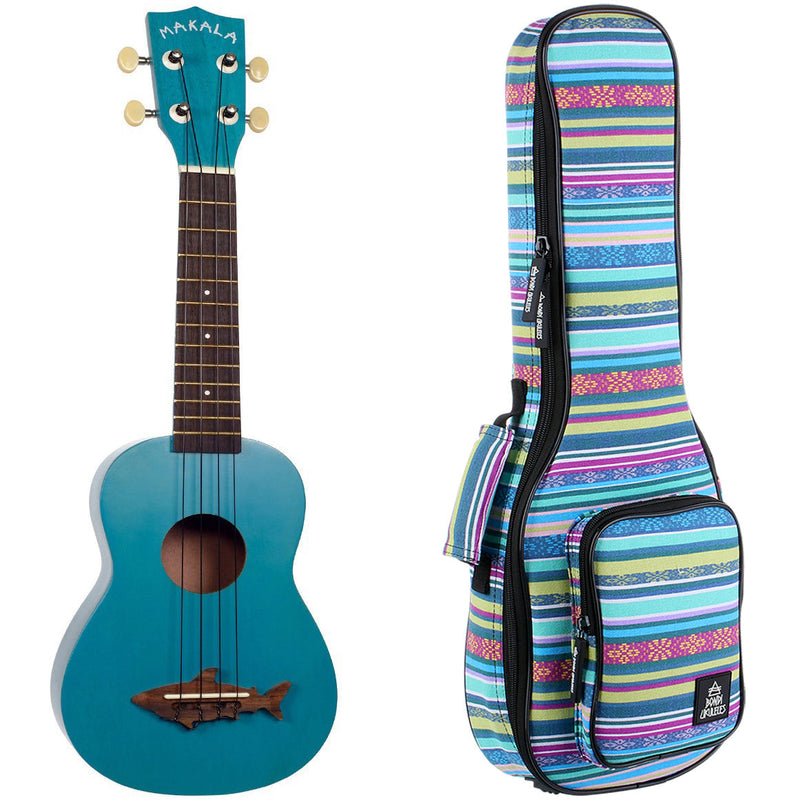 Makala Shark Mako Blue Soprano Ukulele