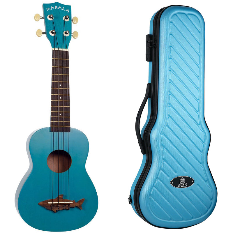 Makala Shark Mako Blue Soprano Ukulele