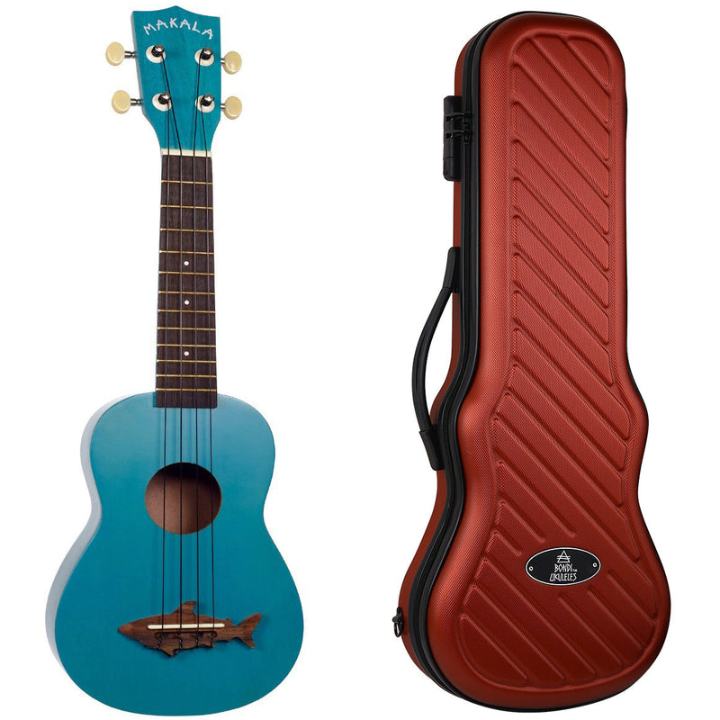 Makala Shark Mako Blue Soprano Ukulele