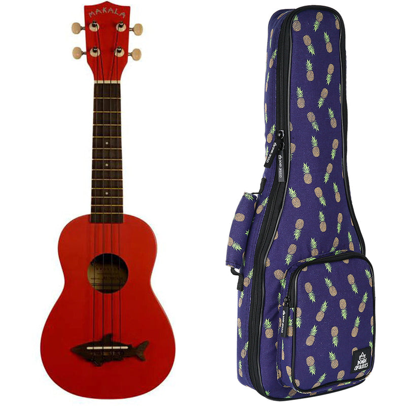 Makala Shark Sea Red Soprano Ukulele