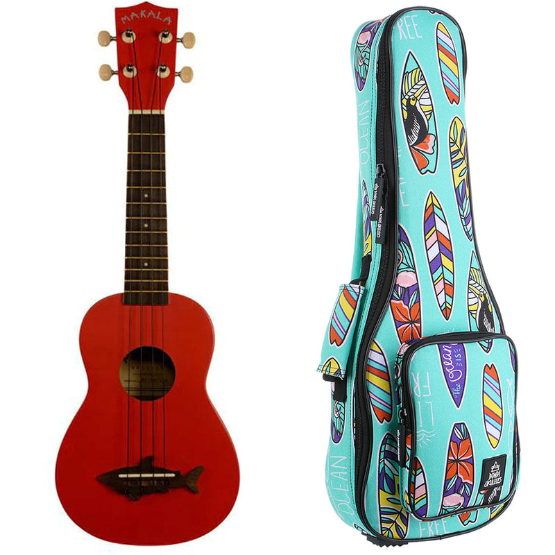 Makala Shark Sea Red Soprano Ukulele
