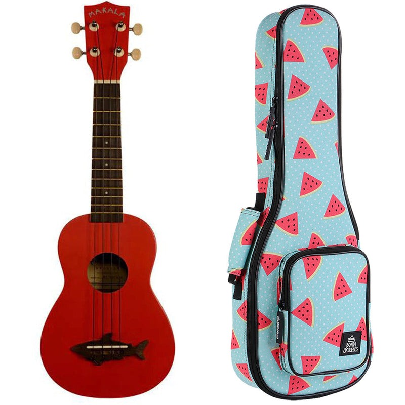 Makala Shark Sea Red Soprano Ukulele