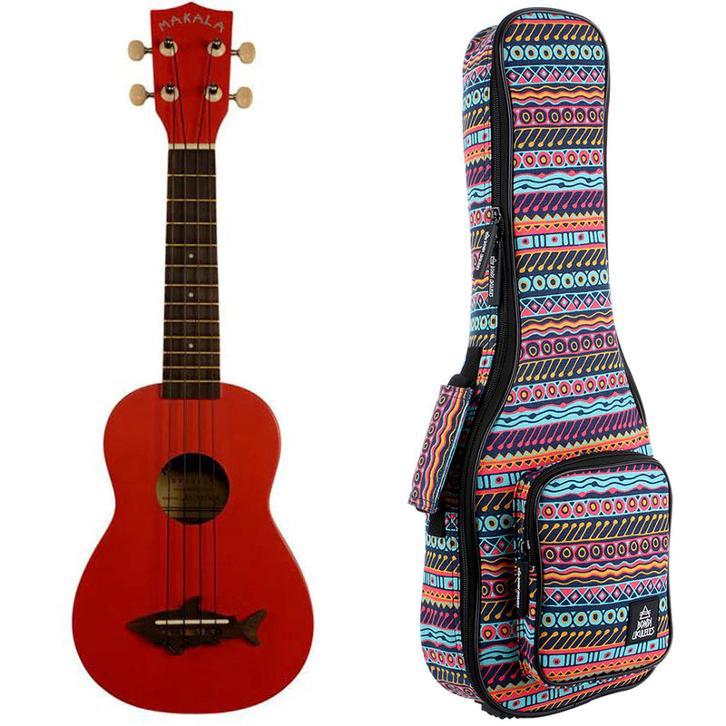 Makala Shark Sea Red Soprano Ukulele