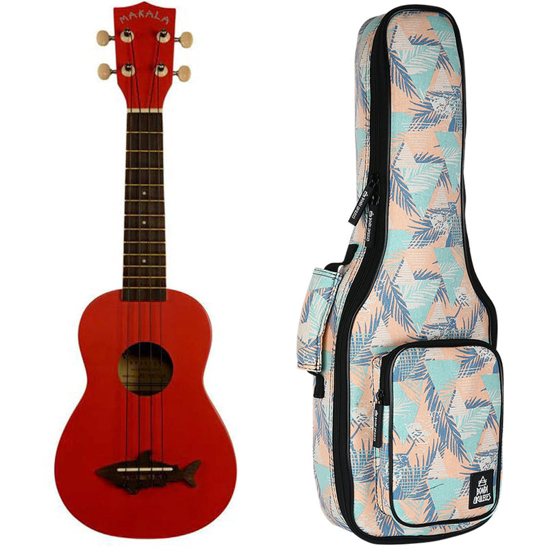 Makala Shark Sea Red Soprano Ukulele