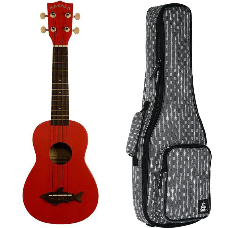 Makala Shark Sea Red Soprano Ukulele