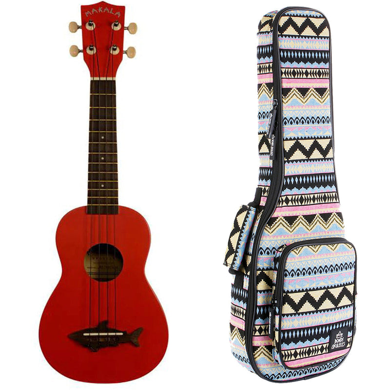 Makala Shark Sea Red Soprano Ukulele