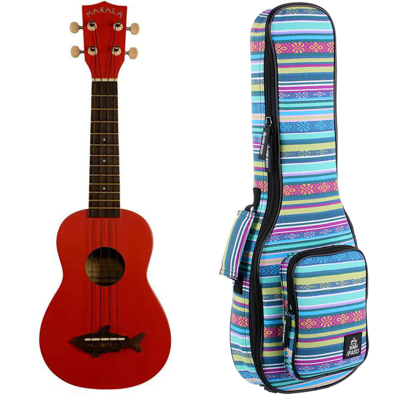 Makala Shark Sea Red Soprano Ukulele
