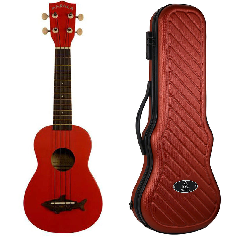 Makala Shark Sea Red Soprano Ukulele
