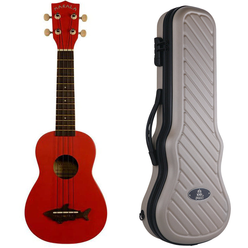 Makala Shark Sea Red Soprano Ukulele