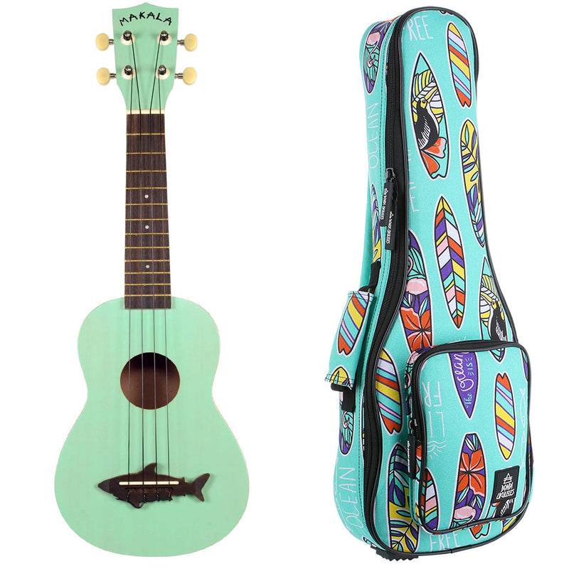 Makala Shark Surf Green Soprano Ukulele