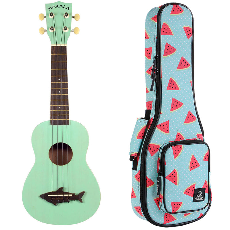 Makala Shark Surf Green Soprano Ukulele