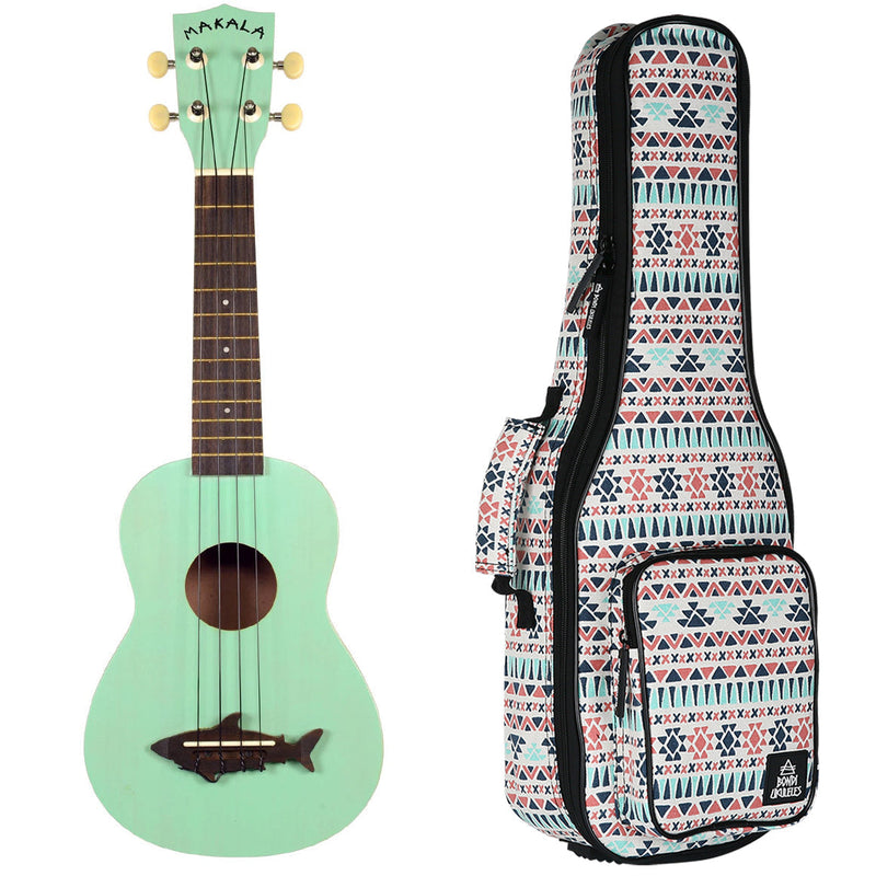 Makala Shark Surf Green Soprano Ukulele