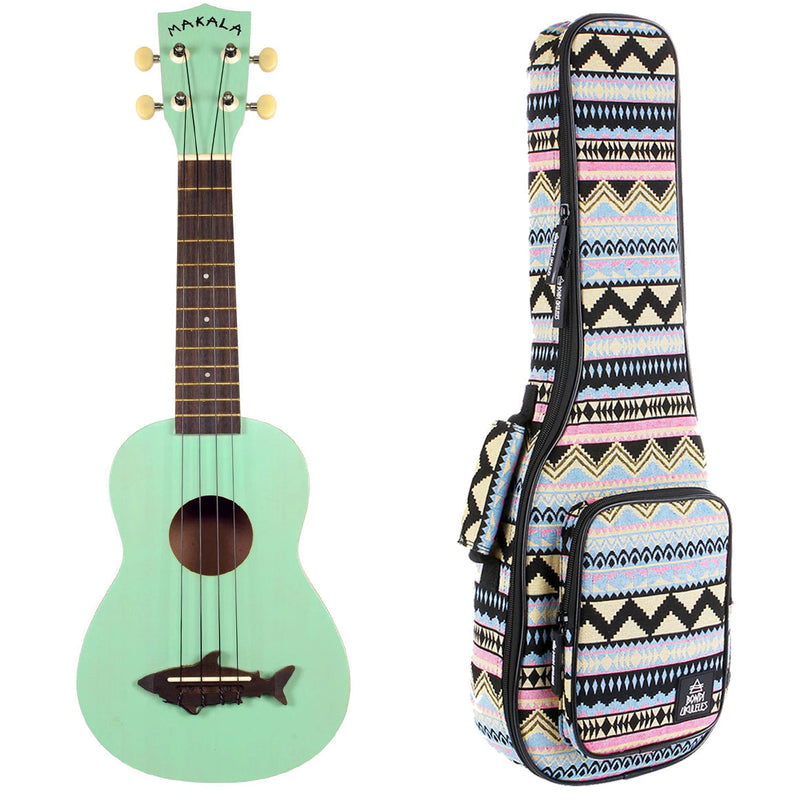 Makala Shark Surf Green Soprano Ukulele