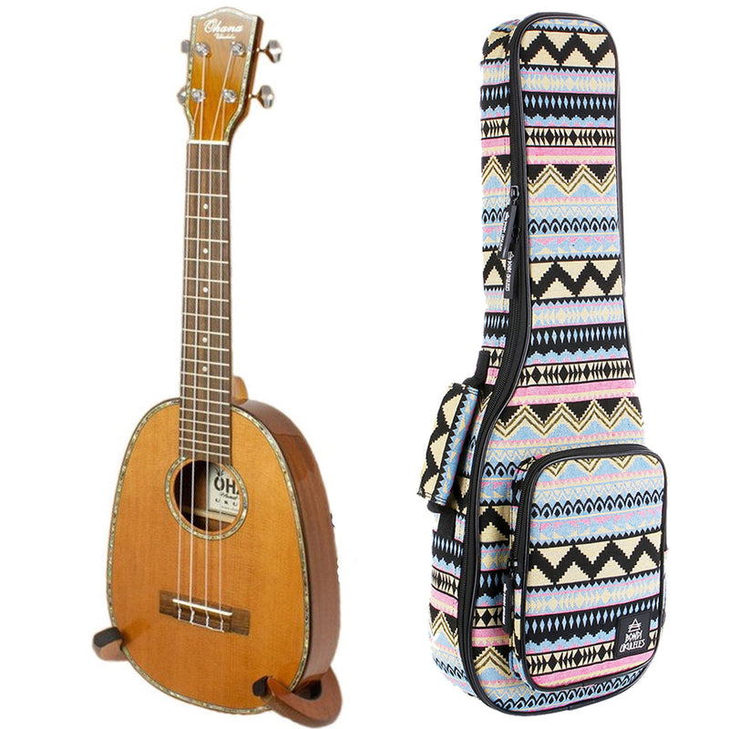 Ohana PKC-50G Cedar Pineapple Concert Ukulele