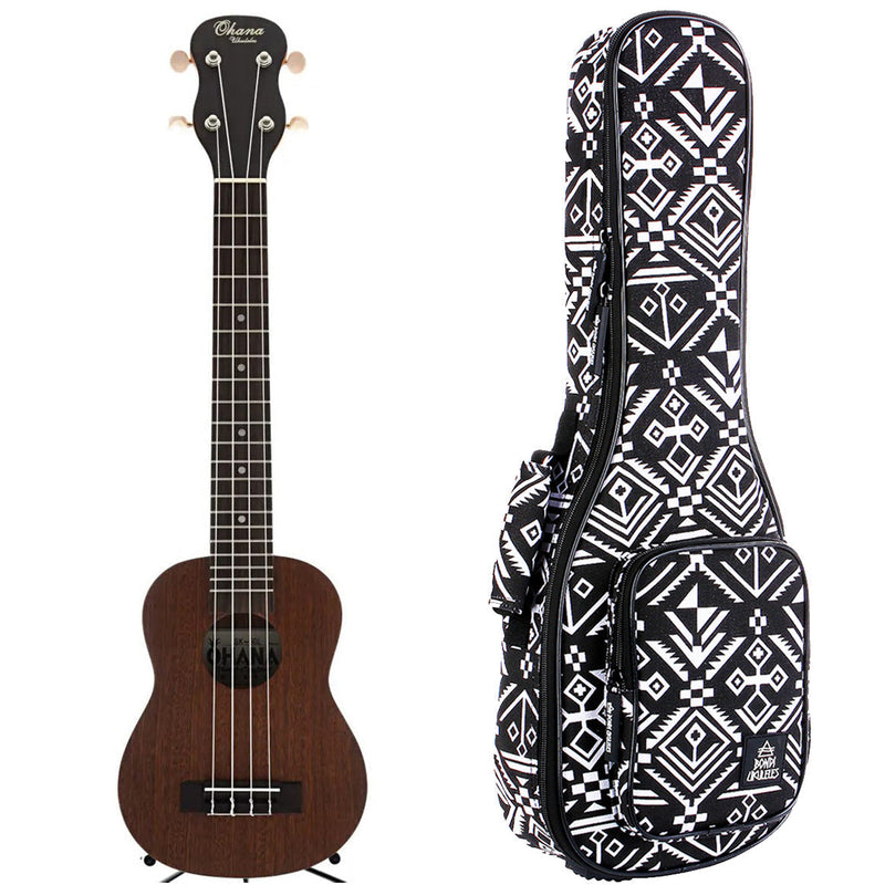 Ohana SK-30L Mahogany Soprano Ukulele - Tenor Neck