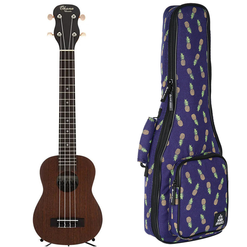 Ohana SK-30L Mahogany Soprano Ukulele - Tenor Neck