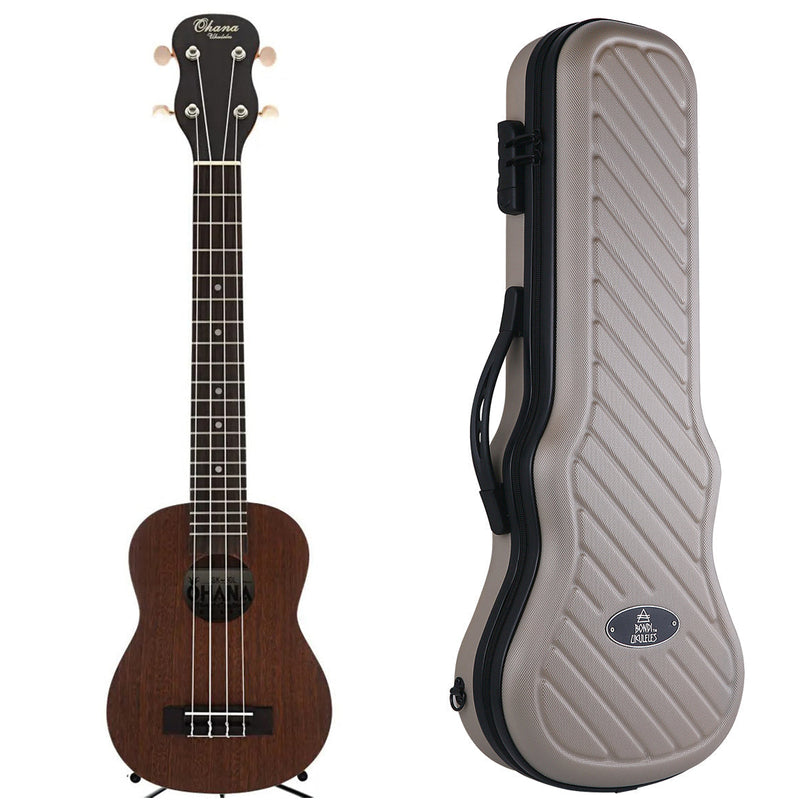 Ohana SK-30L Mahogany Soprano Ukulele - Tenor Neck
