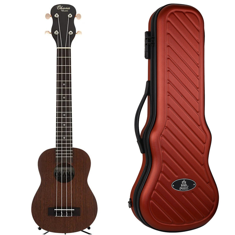 Ohana SK-30L Mahogany Soprano Ukulele - Tenor Neck
