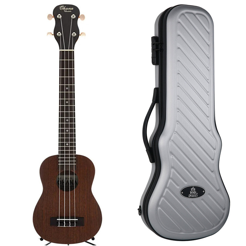 Ohana SK-30L Mahogany Soprano Ukulele - Tenor Neck