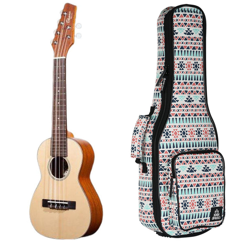 Ohana Solid Spruce Tenor 6-String Ukulele