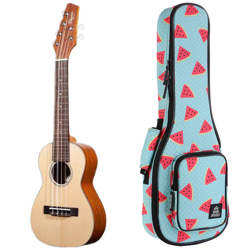 Ohana Solid Spruce Tenor 6-String Ukulele