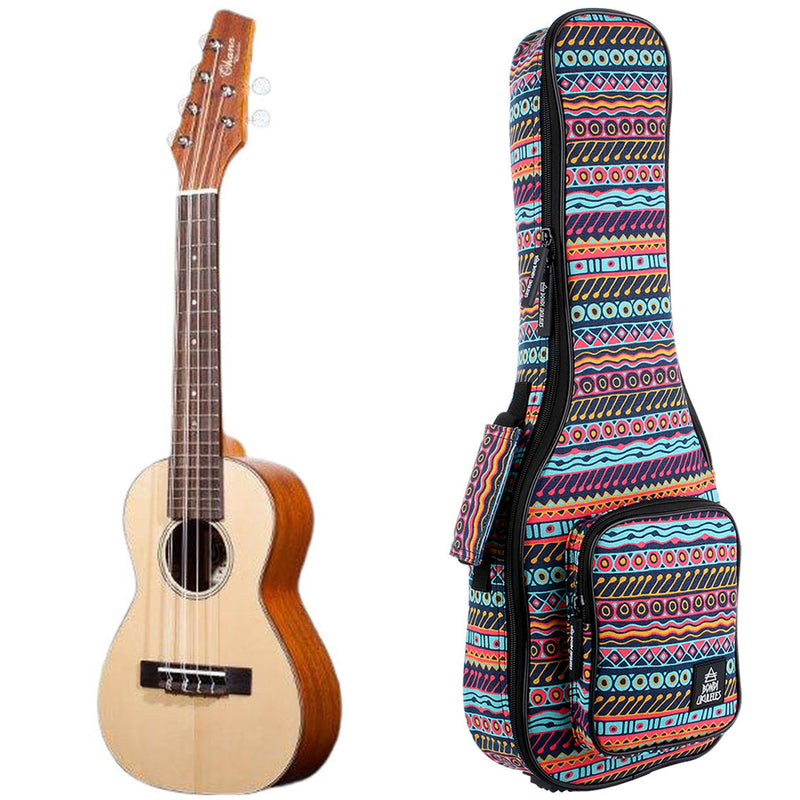 Ohana Solid Spruce Tenor 6-String Ukulele