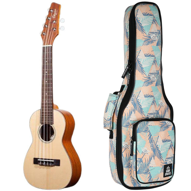 Ohana Solid Spruce Tenor 6-String Ukulele