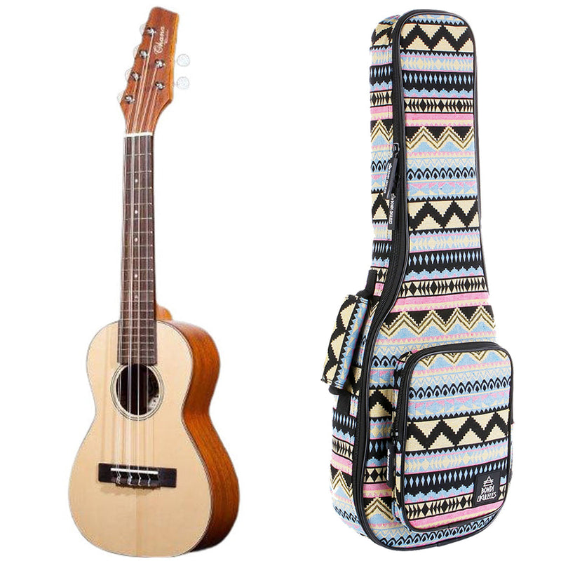 Ohana Solid Spruce Tenor 6-String Ukulele