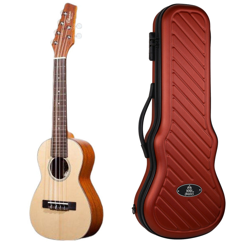 Ohana Solid Spruce Tenor 6-String Ukulele