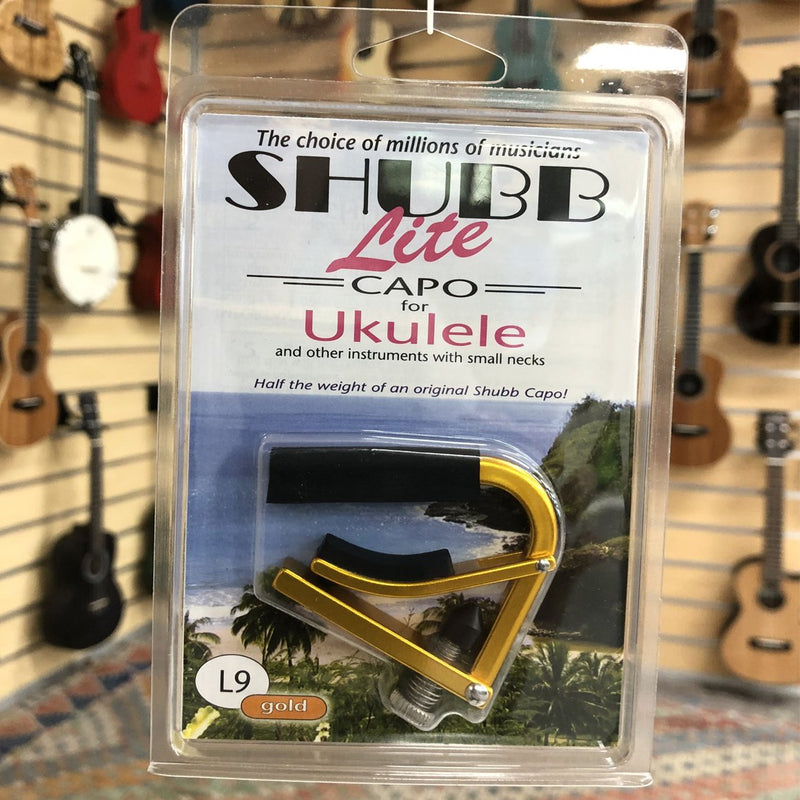 Shubb Ukulele Capo - Gold